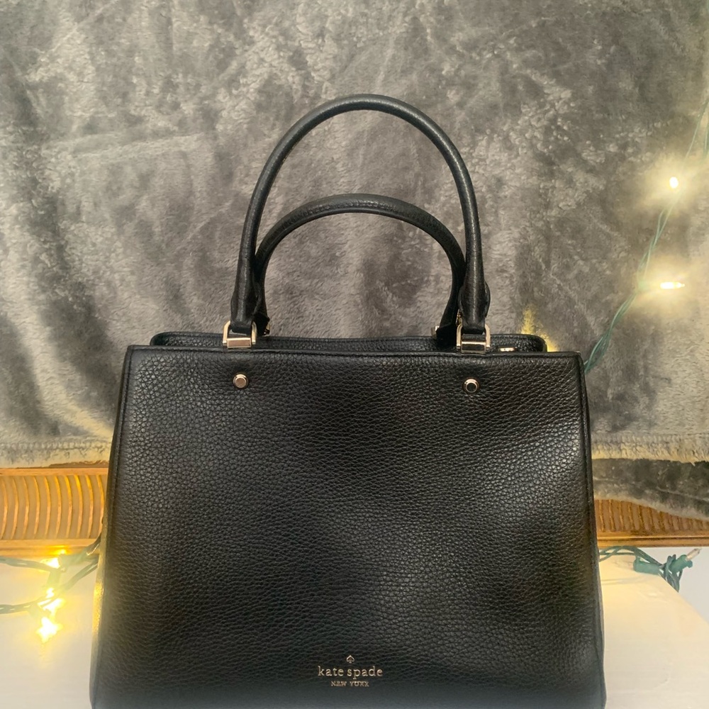 Kate Spade Black Textured Clutch